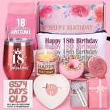 18th Birthday Gifts For Girls, Happy 18th Birthday Hamper For Girls, 18 Year Old Girl Birthday Gifts, 18th Birthday Pamper Box For Her, Best Friend, Sister, Daughter, 18th Birthday Presents For Girls