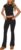 WangsCanis Women 2 Piece Lounge Sets Matching Sets Short Sleeve Cropped Top Fold Over Flare Pants Yoga Tracksuit