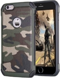 leobray for iPhone XR case,Heavy Duty Protective Bumper Shockproof Armor Ultra Hybrid Rugged Camouflage Case for iPhone XR- Camo Green