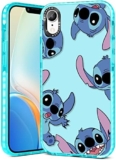 Qerrassa Stitc for iPhone XR 6.1″ Case Cute Cartoon Character Girly for Girls Kids Teens Phone Cases Cover Fun Unique Kawaii Soft TPU Bumper Protective Case for iPhone XR 6.1 Inches