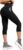 Walifrey High Waisted Capri Leggings for Women UK with Pockets ，3/4 Length Opaque Gym Leggings for Yoga Workout