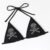 Women’s Skull Pattern Triangle Thong Sexy 2 Piece Bikini Swimsuit Festival Rave Outfits Rhinestone Bra Top