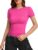 Womens Basic Short Sleeve Crew Neck T Shirt Slim Fit Tees 2024 Summer Y2k Going Out Crop Tops Cute Tight Fashion Shirts