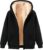 Womens Fleece Zip Up Jacket Sherpa Lined Hooded Sweatshirt Winter Warm Thermal Hoodie Casual Heavyweight Coats