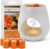 Yankee Candle Gift Set |1 Ceramic Wax Warmer|1 Unscented Tea Light Candle |6 Exotic Fruits Scented Wax Melts