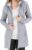 Tuopuda Womens Long Hoodies Zip Up Plain Hoodie Long Sleeves Ladies Fleece Longline Hoodie Sweatshirts Casual Loose Hooded Coat Zipper Plus Size Tops Pullover Jacket with Pockets