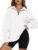 Famulily Womens Warm Basic Sweatshirt with Pockets Lapel Half Zip Up Casual Pullover Tops for Leggings S-XL