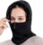 Moonlove Ladies Elegant Knitted Balaclava Hat Women’s Scarf Hat Set with Zip Neck Ear Warmer Thick Windproof Fleece Padded Hood Cycling Skiing Cap Winter Outdoor