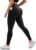 RXRXCOCO Leggings with Pockets Women Hidden Scrunch Gym Leggings High Waist Seamless Leggings Sports Butt Lift Leggings