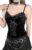 DINGJIUYAN Black Goth Gothic top Tank Tops Fishnet Crop for Women Womens y2k UK