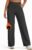 G4Free Yoga Pants for Women Fleece Lined Wide Leg Pants with Pockets High Waisted Sweatpants for Work Casual Winter Petite/Regular/Tall