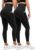 Sanpetix Leggings for Women UK with Pockets, 2 Pack Gym High Waisted Leggings for Workout Running Yoga