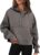 Famulily Womens Crop Zip Up Hoodies Long Sleeve Fleece Lined Sweatshirts Casual Fall Clothes with Pockets