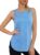 Gyabnw Gym Tank Tops for Women UK Sports Vest Sleeveless Shirt Summer Workout Running Tee Shoulder Hole XS-3XL