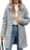 RITOSTA Women’s Long Hoodies Zip Up Fleece Lined Jacket Thermal Lounge Wear Ladies Autumn Winter Coat Sweatshirt Longline Pullover Warm Cardigans Outwear with Hooded Pockets for Outdoor