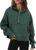 Famulily Womens Crop Zip Up Hoodies Long Sleeve Fleece Lined Sweatshirts Casual Fall Clothes with Pockets