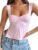 popiv Women’s Y2K Skim Dupe Basic Tops sleeveless Casual slim fit top Low Cut Square Neck Solid Color Crop Top Tight T-Shirt