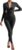 DOULAFASS Unitards for Women Ribbed Jumpsuit Long Sleeve Zip Up Jumpsuit Seamless Yoga Romper All In One Jumpsuit