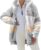 CMTOP Womens Teddy Hoodies Fleece Coats Winter Warm Sherpa Jacket Full Zip Up Hooded Cardigan Fuzzy Sweatshirt Long Sleeves Plush Fluffy Oversized Hoodie Outwear with Pockets, Drawstring