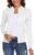 Aottori Women’s Zip Up Cardigan Lightweight Long Sleeve Knitted Jumper Cardigans Casual Open Front Solid Knitwear for Ladies