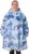 Disney Lilo & Stitch Womens Wearable Blanket Hoodie | Adults Hooded Zip Fleece in Blue | All Over Stitch Character Print Loungewear | Sherpa Lining & Pockets | Animation Movie Merchandise Gift