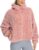 icyzone Women’s Oversized Fuzzy Sherpa Fleece Zip Up Hooded Jackets with Pockets