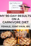 My 90-Day Results on a Carnivore Diet: Female, Joint Pain, IBS