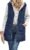 Famulily Women’s Fleece Long Gilets Body Warmer Padded Reversible Sleeveless Vests Zip Up Outwear Jacket