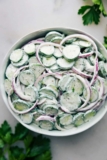 BEST Creamy Cucumber Salad Recipe