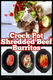 Crock Pot Shredded Beef Burritos
