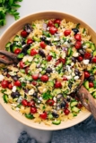 Greek Pasta Salad (With the BEST dressing)