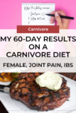 My 60-Day Results on a Carnivore Diet: Female, Joint Pain, IBS