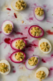 Naturally Dyed Deviled Eggs – A Cozy Kitchen