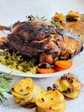 Slow-Roasted Leg of Lamb with Red Wine Jus