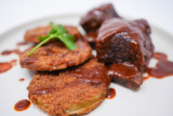 Southern-Inspired Braised Beef Short Ribs and Fried Green Tomatoes
