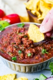 The Best 5 Minute Restaurant Style Homemade Salsa Recipe