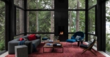A Living Room That Floats Above The Forest Floor Is A Remarkable Feature Of This Home